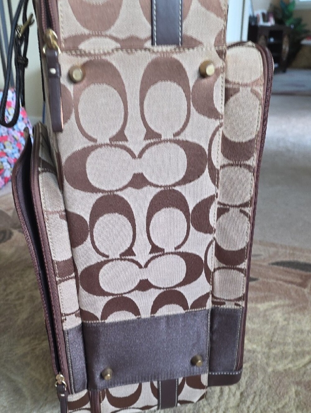 Coach Signature Carry-On Spinner Luggage - Picture 9 of 13